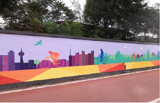 武汉墙体彩绘-围墙