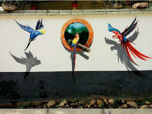 武汉视觉错位-3D墙绘设计