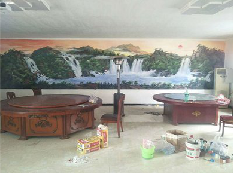 武汉墙绘-写实风景