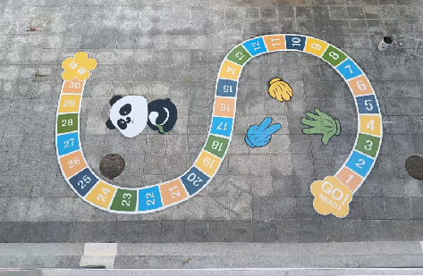 武汉地面游戏彩绘