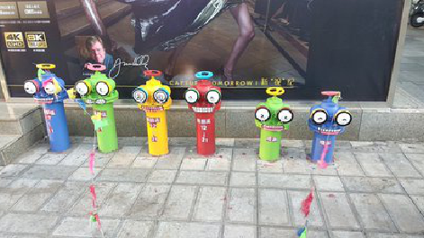 武汉商业区彩绘