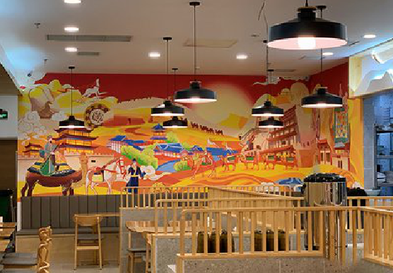 武汉商业空间彩绘介绍。